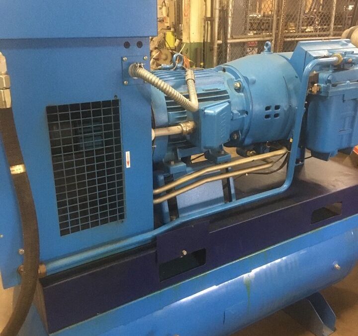 Hydro Vane 22 H.P. Tank Mounted Air Compressor with Dryer for sale 1